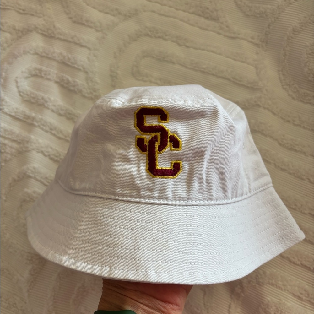 USC Trojans White SC Interlock bucket hat - Picture 3 of 4